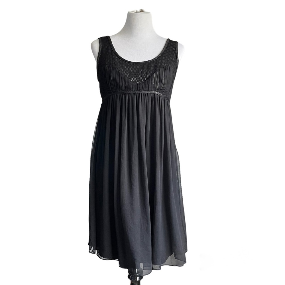 Cynthia Steffe Silk Black Sleeveless Dress Women’s Large